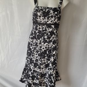 B&W floral dress